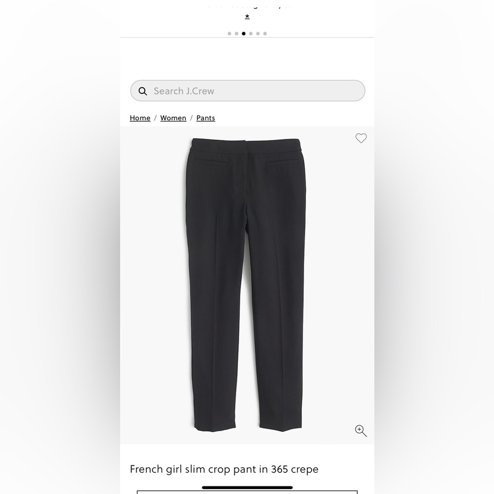 J Crew French Girl slim crop